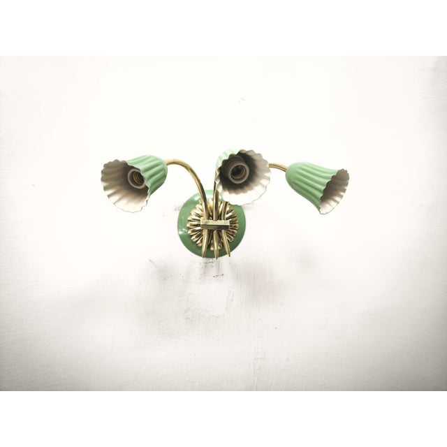 Mid-Century Modern Sputnik Wall Light from Tre Luci, 1940s For Sale - Image 3 of 10
