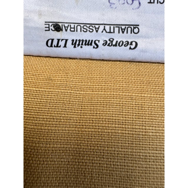 Ecru George Smith Straight Topped Full Scroll Arm Sofa For Sale - Image 8 of 9