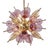 Pink and Amber Murano Glass Bubble Explosion Sputnik Lamp, 1960s For Sale