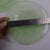 Gold Art Deco Jobling Jade Green Fircone Uranium Glass Plates, 1930s, Set of 6 For Sale - Image 8 of 13