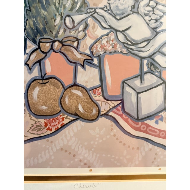 1990s Brooke Howie Signed Artist’s Proof Lithograph "Cherub" – Framed For Sale - Image 4 of 8
