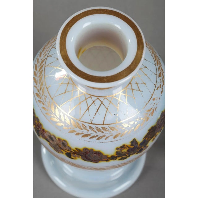 Vintage White Opaline Service with Black and Gold Decoration, Set of 4 For Sale - Image 13 of 18