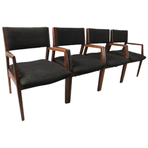 Set of 4 Mid Century Dining Chairs After Risom