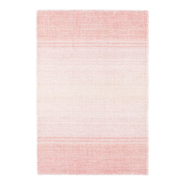 Dash & Albert by Annie Selke Pandora Pink Loom Knotted Rug, 3' x 5' For Sale