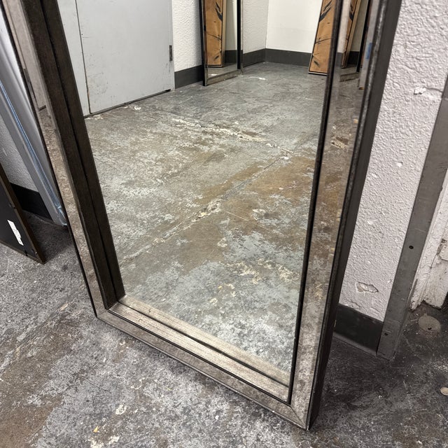 2010s Uttermost Bacavi Arch Antiqued Beveled Wall/Floor Mirror For Sale - Image 5 of 12