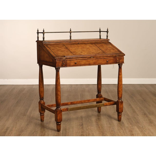 English Thomasville Ernest Hemingway Collection Drop Front Writing Desk For Sale - Image 3 of 18