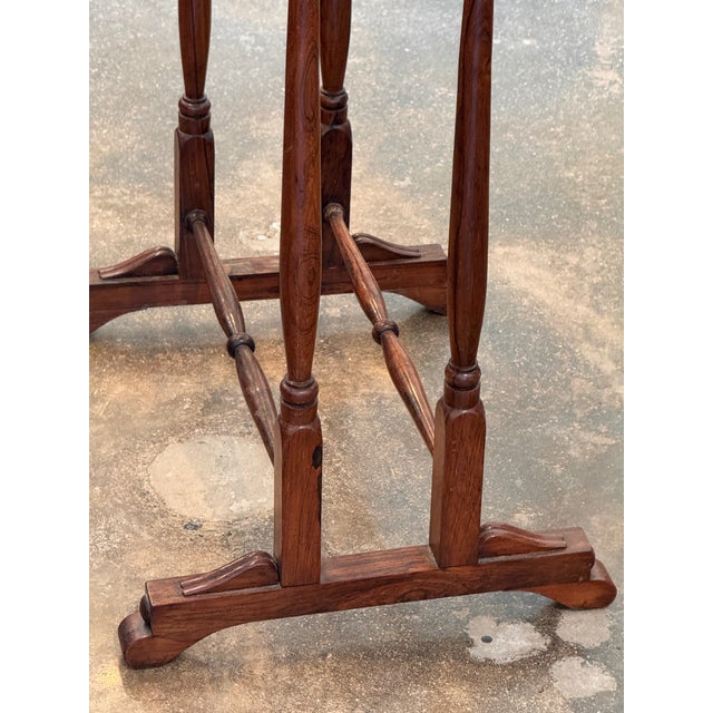 19th Century Rosewood Game Table With Chessboard Top and Playing Card Drawer For Sale - Image 9 of 12