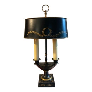 1960s Hand Painted Bouillotte Lamp For Sale