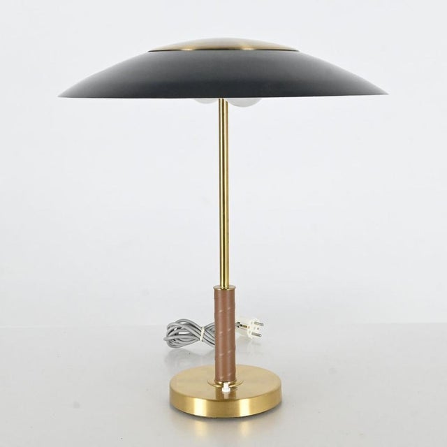 1960s Vintage Boréns Table Lamp in Brass and Sheet Metal, 1960s For Sale - Image 5 of 6