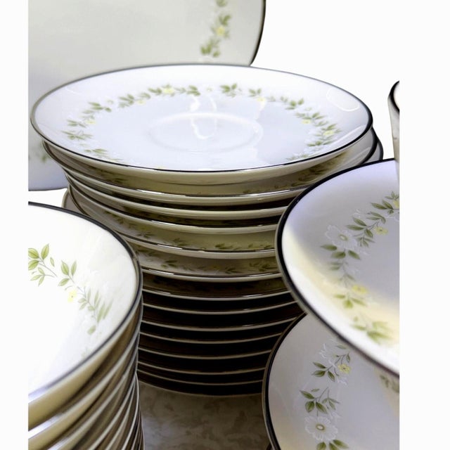 Ceramic 1960s Noritake 'Cornelia' Ivory China Retired Set-Service for 12 - 115 Pieces For Sale - Image 7 of 18