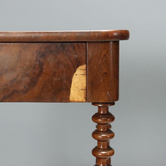 19th Century Antique Louis Philippe Nightstands in Walnut, Italy, Set of 2 For Sale - Image 4 of 12