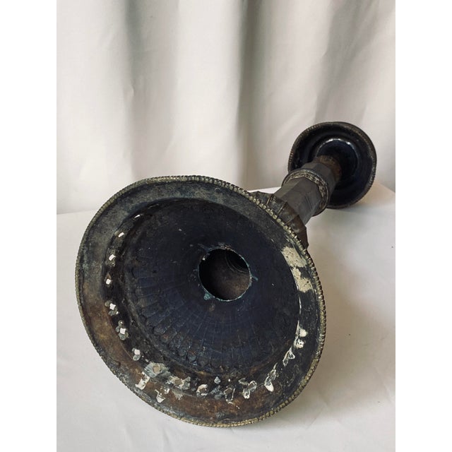 Antique Candleholder in Bronze, 1890s For Sale - Image 10 of 11