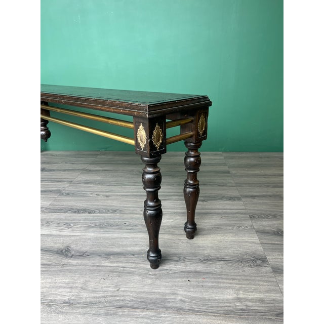 Late 20th Century Late 20th Century Spanish Colonial Style Long Console Table For Sale - Image 5 of 11