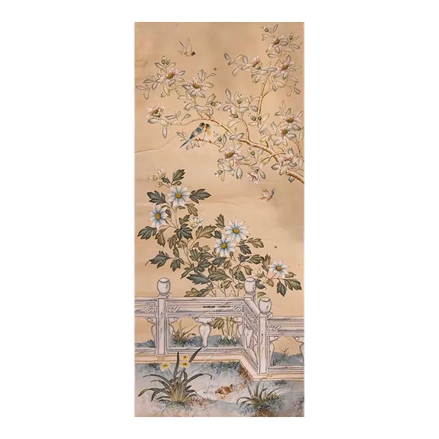 1980’s Vintage Gracie Wallpaper Panel For Sale