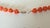 Red Antique Salmon Coral Beaded Necklace, 12k White Gold Clasp, 31.5" For Sale - Image 8 of 10