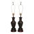 Bronzed Chinoiserie Table Lamps, a Pair For Sale