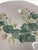 Coastal Vintage Hand-Painted Botanical Pelargonium 3d Relief Ceramic Platter For Sale - Image 3 of 12