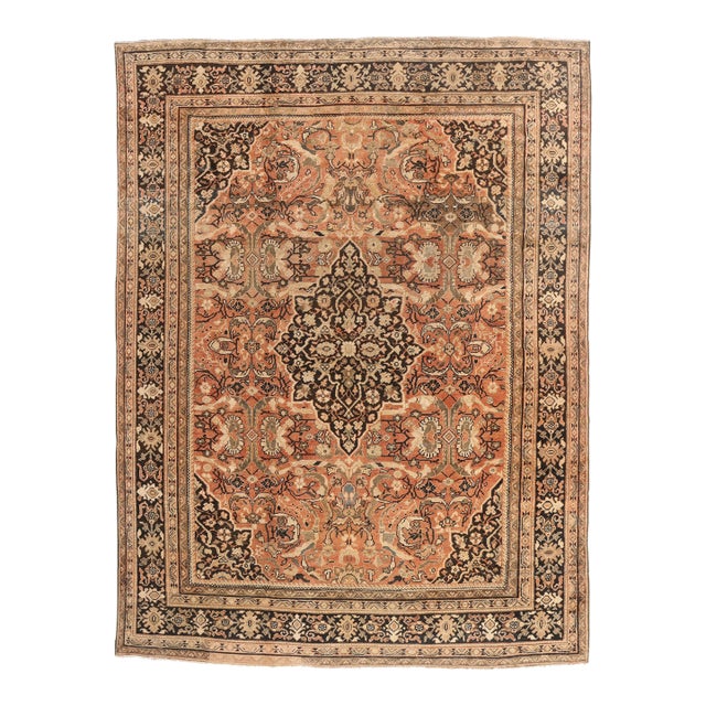 Late 19th Century Persian Mahal Rug, 10'02 X 13'07 For Sale