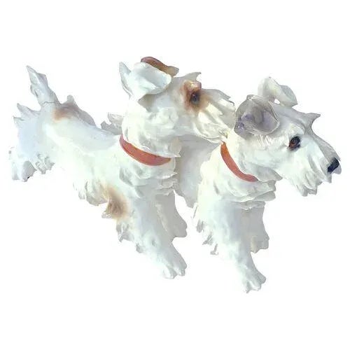Figurative Vintage Signed Italian Ceramic Dogs Figurine For Sale - Image 3 of 7