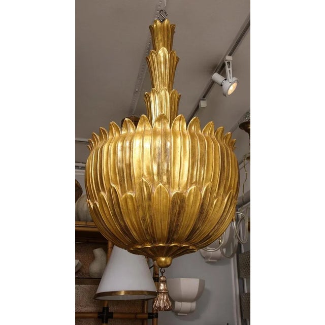 Bespoke Giltwood Hand-Carved Fixture For Sale - Image 4 of 12