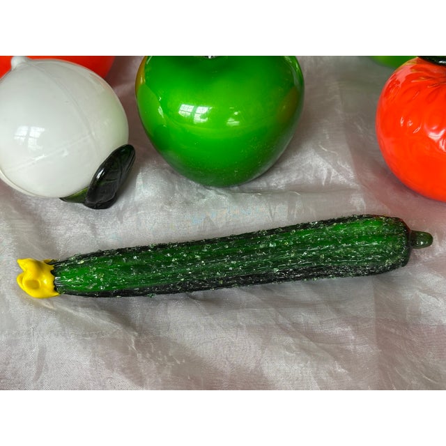 1970s Murano Style Hand Blown Glass Fruit For Sale - Image 5 of 15