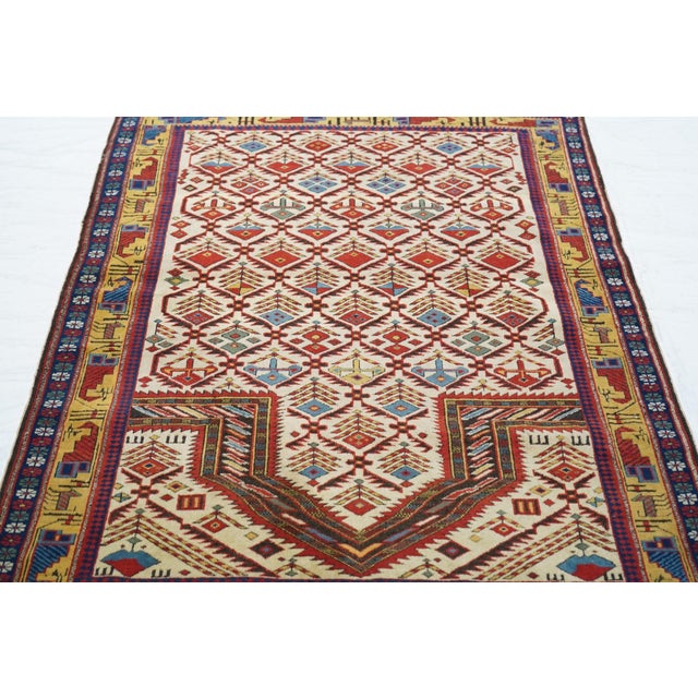 Antique Shirvan Daghestan Rug 3'11'' X 5'4'' For Sale - Image 11 of 11