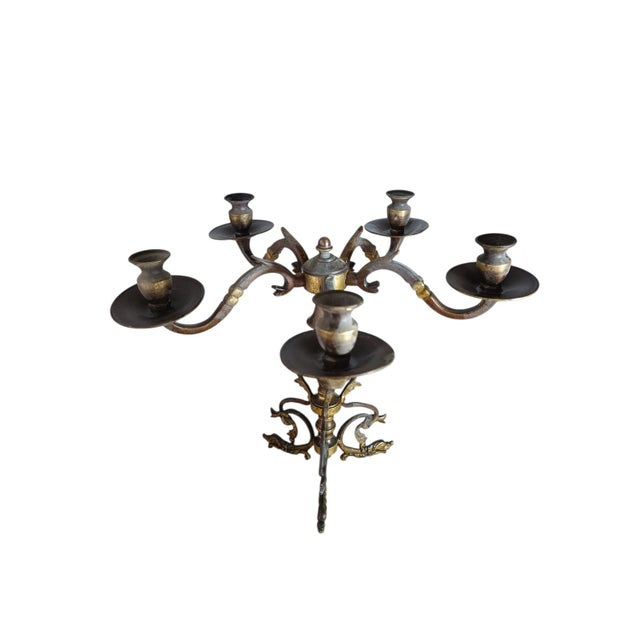 Louis XV Candlestick and Vase, 1920s, Set of 2, in Good conditions. Designed 1920 to 1949