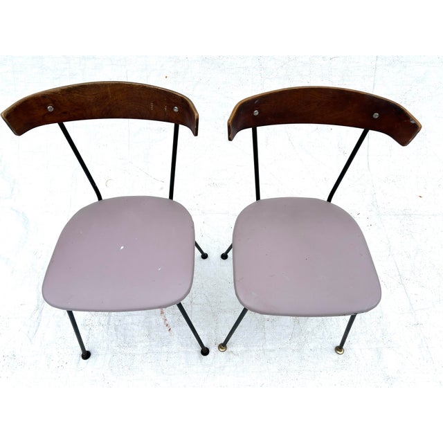 Mid-Century Modern Midcentury Paul McCobb Style Dining Chairs (Need Restoration) For Sale - Image 3 of 7