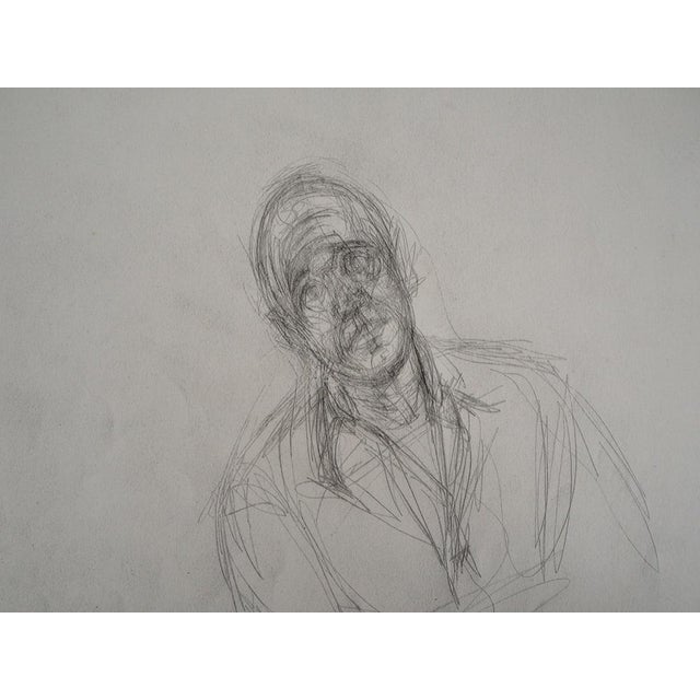 Modern Alberto Giacometti, Portrait de Jean Gênet, Lithograph For Sale - Image 3 of 5