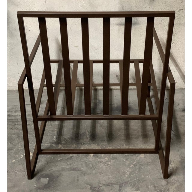 New Outdoor Armchair in Wrought Iron For Sale - Image 9 of 13