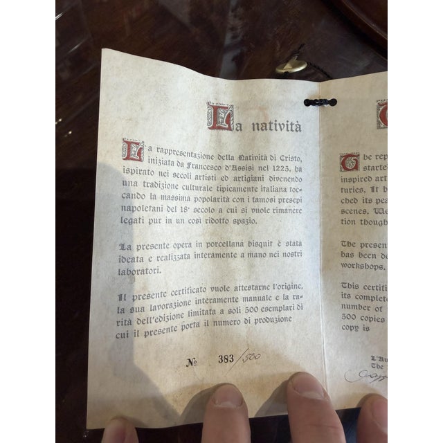 Majestic Prince Nativity Scene from Capodimonte Porcelain, 1990s For Sale - Image 14 of 16