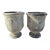 Vintage Volcanic Glaze Terracotta Garden Planters, Pair For Sale