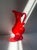 Mid-Century Modern Polish Ruby Red Glass Carafe by Ludwik Fiedorowicz, 1970s For Sale - Image 3 of 7