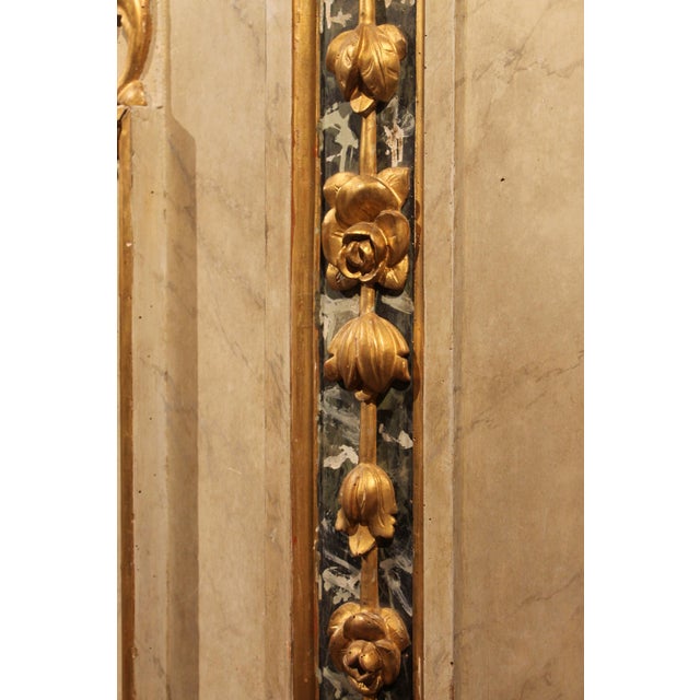 Italian Neoclassical Faux Marble Lacquer and Giltwood Open Shelves Cabinets, Set of 2 For Sale - Image 16 of 18