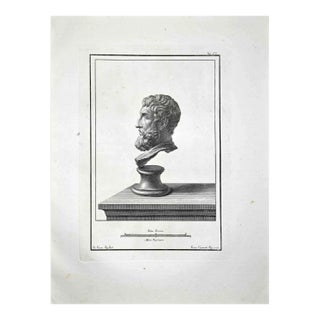 Francesco Cepparoli, Ancient Roman Busts, Etching, Late 18th-Century For Sale