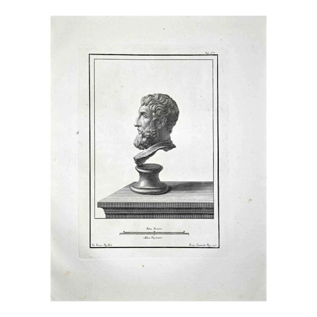 Francesco Cepparoli, Ancient Roman Busts, Etching, Late 18th-Century For Sale