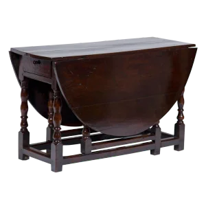 Antique English Oak Drop Leaf Table