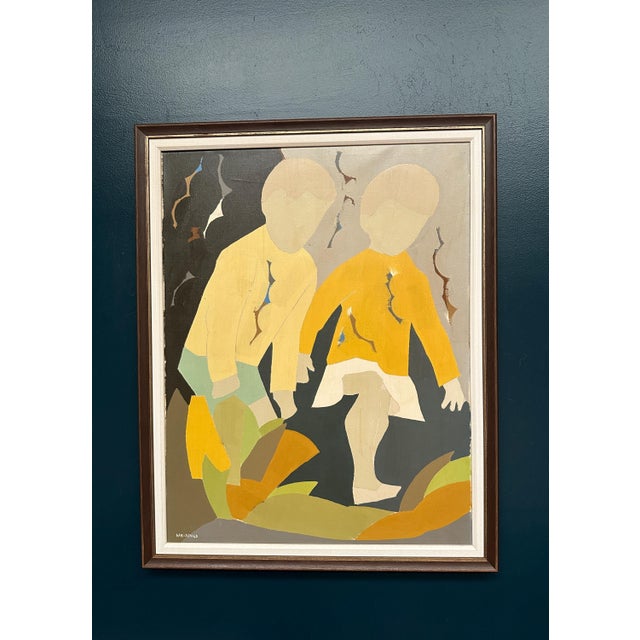 Hans Osswal, Children, 1960s, Oil on Canvas, Framed For Sale - Image 16 of 18