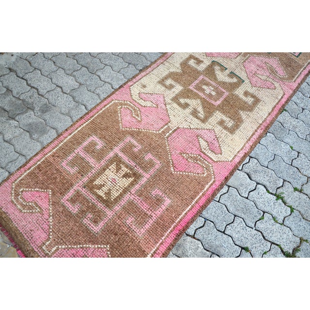 Turkish Bohemian Wool Runner For Sale - Image 10 of 11