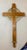 Brass Large Vintage Church Used Wood Brass Ceremonial Processional Crucifix Cross For Sale - Image 8 of 13