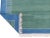 Handmade Green and Blue Geometric Cotton Rug. For Sale - Image 10 of 11