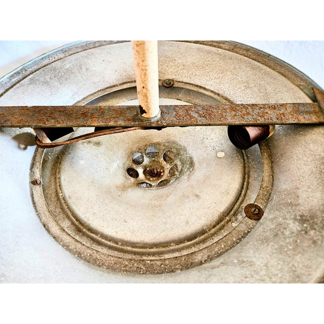 Vintage Art Deco Ufo Ceiling Light For Sale - Image 6 of 10