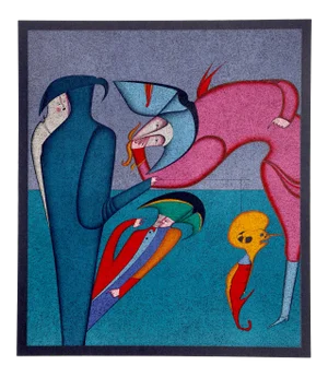 Mihail Chemiakin, Whispers From Carnival of St. Petersburg Suite, Lithograph