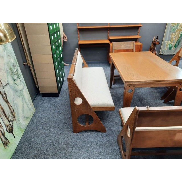 1970s Dining Room Set by Gilbert Marklund for Furusnickarn, Sweden, 1970s, Set of 5 For Sale - Image 5 of 18