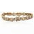 4.6 Carat Diamond Multi-Shape Link 18k Gold Unisex Bracelet For Sale - Image 4 of 5