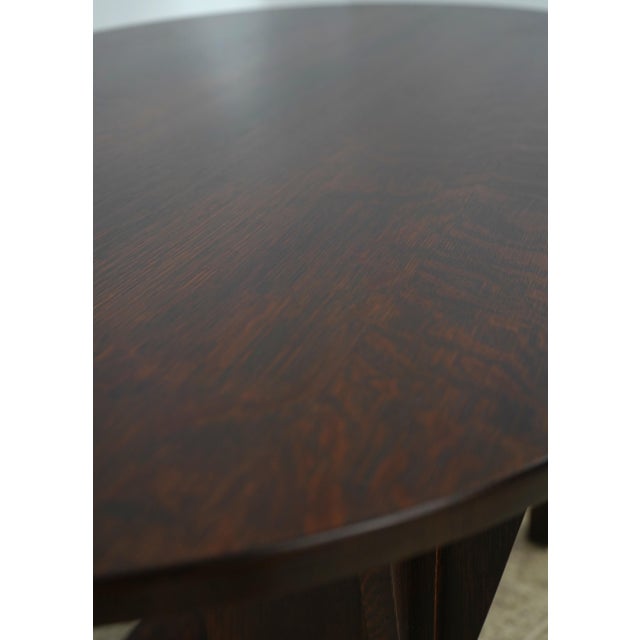 Stickley Oak Mission Oak Limbert Library Table For Sale In Philadelphia - Image 6 of 15