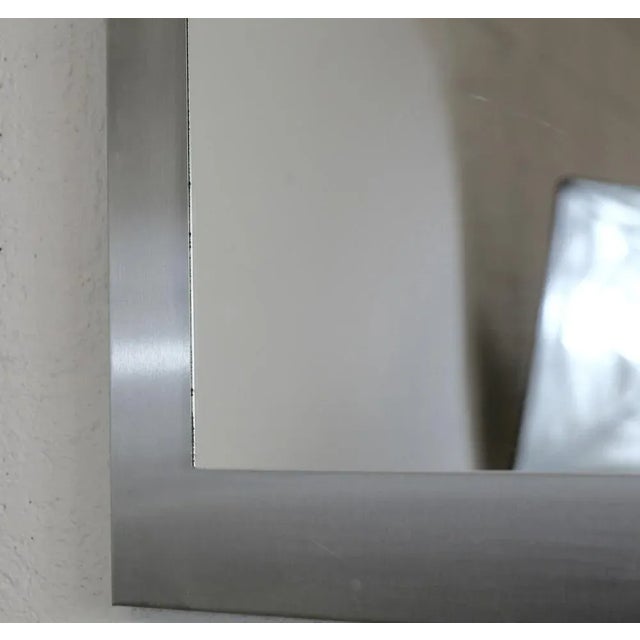 Space Age Stainless Steel Mirror, France, 1970s For Sale - Image 13 of 18