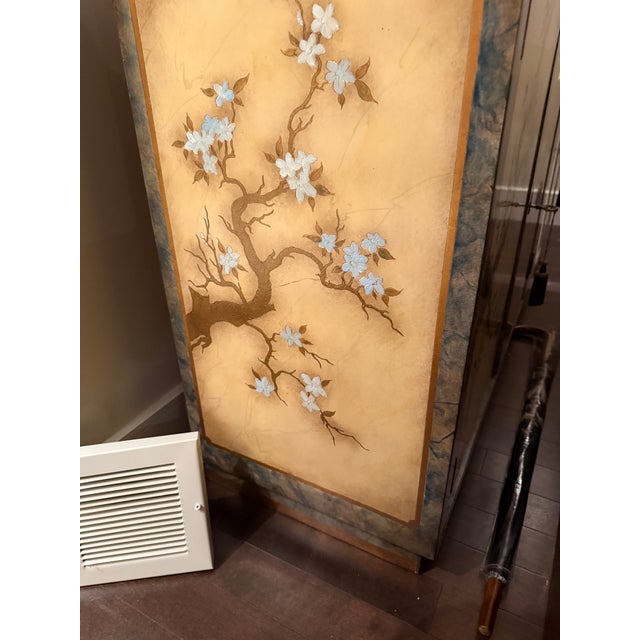 Rare Hollywood Regency 4-Door Black Lacquer Sideboard, Structural Brass Inserts (100+ Pieces), Mastercraft/ William Doezema Style, Circa 1970 For Sale - Image 14 of 14