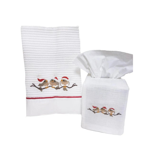 The Christmas Birds on a Branch waffle weave guest towel is a wonderful gift to give someone before the holidays. You can...