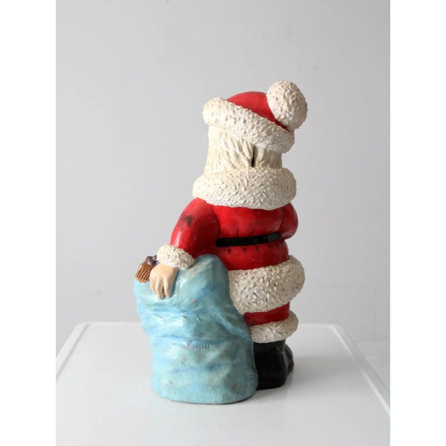 Santa Claus Christmas Statue Coin Bank Circa 1973 For Sale - Image 4 of 13